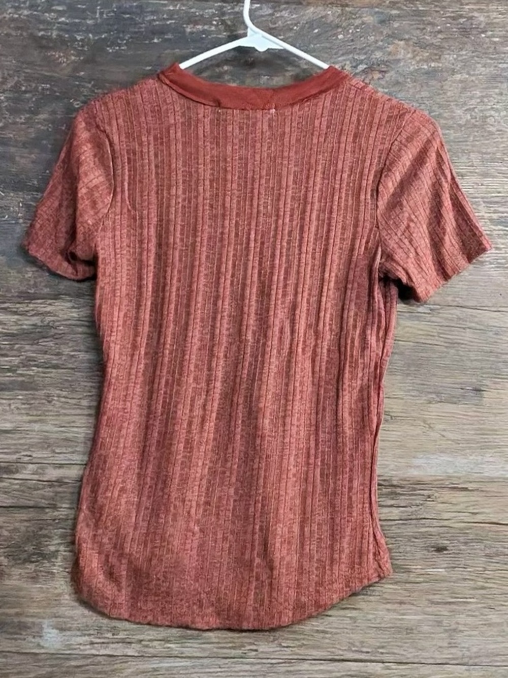 Project Social T Rust‎ Ribbed Short Sleeve Tee - Picture 6 of 7